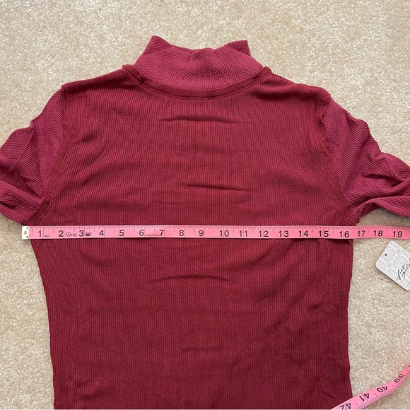 Free People We The Free JoJo Off Beat Long Sleeve Shirt Womens M Knit Thermal - Picture 10 of 11